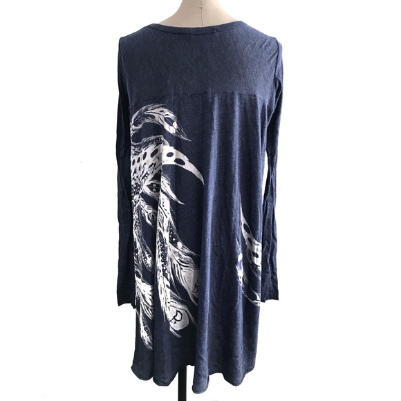 Horiyoshi III - Dress with feather print - Picture 2 of 6